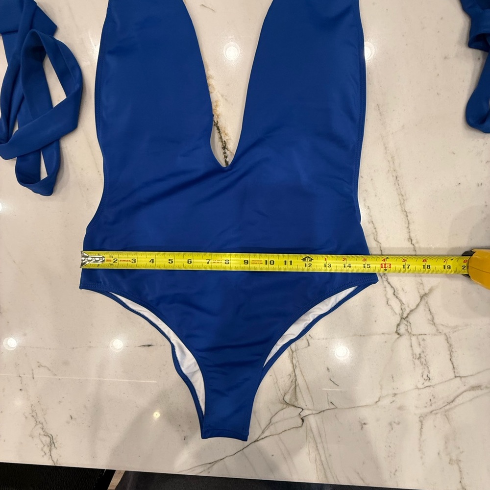 Amiani blue swimsuit NWOT - Picture 6 of 9